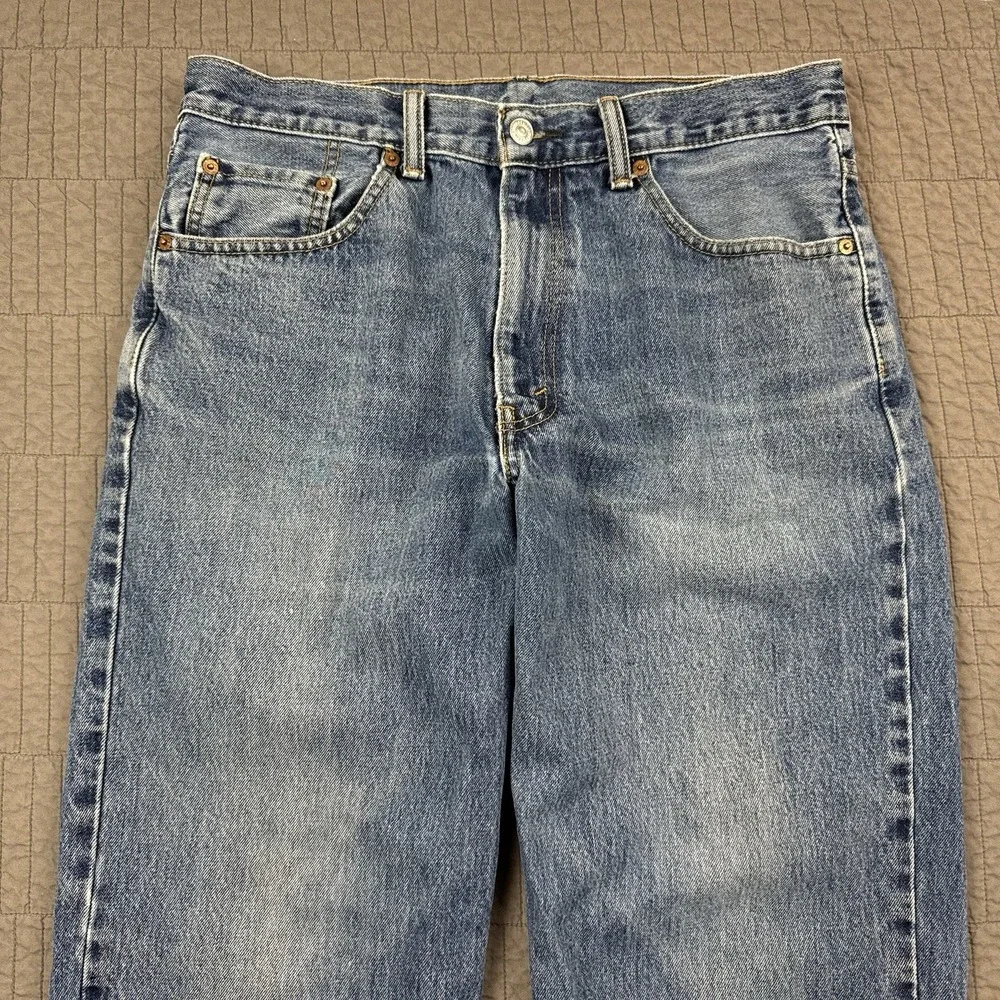 Levi's 550 Jeans Men's 34x32 (32x31) Blue Relaxed Fit Denim Medium Wash Y2K‎